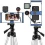 Guedieo Smartphone Video rig Aluminium Alloy Filmmaking Case Phone Video Stabilizer Grip Tripod Mount for Videomaker Film-Maker Video-grapher for iPhone 11 11pro11 max Xs XS Max XR X 8 goprohero8/7/6