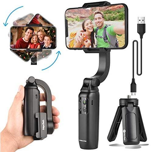 FeiyuTech Handheld Gimbal Stabilizer for Smartphone Mini Anti-Shake Foldable Gimbal Tripod Selfie Stick for iPhone Samsung Android Phone Video Live Vlog Youtuber Recording with App Control