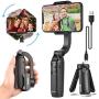 FeiyuTech Handheld Gimbal Stabilizer for Smartphone Mini Anti-Shake Foldable Gimbal Tripod Selfie Stick for iPhone Samsung Android Phone Video Live Vlog Youtuber Recording with App Control
