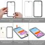 OTBBA iPhone 11 Case, Full-Body with Built-in Screen Protector Heavy Drop Protection Shock Absorption Cover Case Designed for iPhone 11-6.1 inch (White-Clear)