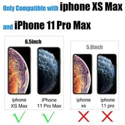 EWUONU for iphone XS Max Privacy Screen Protector, iphone 11 Pro Max Private Tempered glass – 6.5 inch Anti Spy/Glare Screen Protetor for iphone XS Max/11 Pro Max–Installation Tray Included (2PACK)