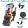Bovon Bike Phone Mount, 360°Rotatable Adjustable Universal Silicone Motorcycle Phone Mount Bicycle GPS Units Holder, Compatible with iPhone 11 Pro Max/X/XS MAX/XR/8/8 Plus, Samsung S20/S10/S10e