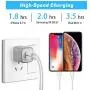 USB Wall Charger, X-EDITION 4-Pack 10.5W/2.1A Universal 2-Port USB Wall Plug Power Adapter for Phone X, 8/8 Plus 7/7 Plus, 6/6 Plus 6S, Pad, Samsung Galaxy S5 S6 S7 Edge, Nexus, LG (Gray) USB Wall Charger, X-EDITION 4-Pack 10.5W/2.1A Universal 2-Port USB Wall Plug Power Adapter for Phone X, 8/8 Plus 7/7 Plus, 6/6 Plus 6S, Pad, Samsung Galaxy S5 S6 S7 Edge, Nexus, LG (Gray)