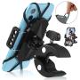 Bike Phone Holder Mount,Universal Premium Motorcycle Cell Phone Mount,Anti Shake and Stable Adjustable 360°Cradle Handlebar Holder Bicycles,Stroller or Motorbike for iPhone 11,8, 7 Xs/Samsung/GPS