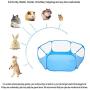 Amakunft Small Animals C&C Cage Tent, Breathable & Transparent Pet Playpen Pop Open Outdoor/Indoor Exercise Fence, Portable Yard Fence for Guinea Pig, Rabbits, Hamster, Chinchillas and Hedgehogs