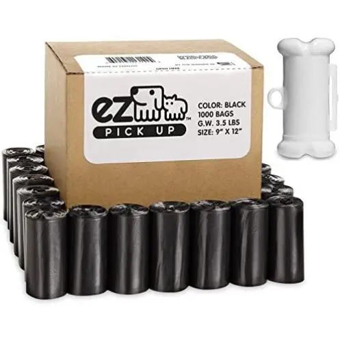 EZ 1000 Pet Waste Bags Disposal Bags with Dispenser Dog Pick Up Bags