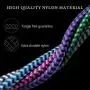 iPhone Chargers [4Pack], USB Wall Plug with Braided Phone Cords for iPhone SE/11 Pro Max/XS Max/XR/10/8 Plus/7/6S, iPad Pro, Mini, iPod Touch, Fast Charging Multi Color Long Cable & Black Charge Block