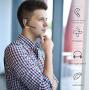 Bluetooth Headset V4.2, SHINETAO Hands-Free Bluetooth Earpiece Cell Phones, 2 HD Microphones Wireless Earpieces Business/Driving/Office, Compatible with iPhone/Samsung/Android