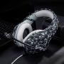 AjaxStore - K1 Stereo Gaming Headset Noise Cancelling Wired Headphones with Mic Microphone for PC Game Mobile Phones Tablet