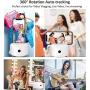 Auto Tracking Smart Shooting Holder【NO APP Required】 360°Rotation Auto Face Selfie Stick, Suitable for Phone, Tablet - Cell Phone Camera Mount for Tripod Stand - Idea for Live Streaming, Live Video