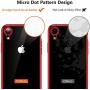 TORRAS Crystal Clear iPhone XR Cases, [10X Anti-Yellowing] [Ultra Thin Slim Fit] Soft Silicone TPU Protective Cover Case for iPhone XR, Red