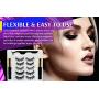 Magnetic Eyelashes with Eyeliner - Magnetic Eyeliner and Magnetic Eyelash Kit - Eyelashes With Natural Look - Comes With Applicator - No Glue Needed