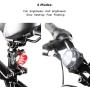 Ascher USB Rechargeable Bike Light Set,Super Bright Front Headlight and Rear LED Bicycle Light,650mah Lithium Battery,4 Light Mode Options(2 USB cables and 4 Strap Included)