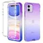 LONTECT for iPhone 11 Case Built-in Screen Protector Glitter Gradient Clear Sparkly Bling Rugged Shockproof Hybrid Full Body Protective Case Cover for Apple iPhone 11 6.1 2019, Purple Blue LONTECT for iPhone 11 Case Built-in Screen Protector Glitter Gradient Clear Sparkly Bling Rugged Shockproof Hybrid Full Body Protective Case Cover for Apple iPhone 11 6.1 2019, Purple Blue