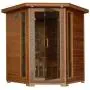 Radiant Saunas BSA1320 4 Person Cedar Corner Infrared Sauna, 3-4 Radiant Saunas BSA1320 4 Person Cedar Corner Infrared Sauna, 3-4