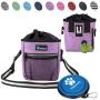 PetAmi Dog Treat Pouch | Dog Training Pouch Bag with Waist Shoulder Strap, Poop Bag Dispenser and Collapsible Bowl | Treat Training Bag for Treats, Kibbles, Pet Toys | 3 Ways to Wear