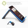 TYLT VU Qi Wireless Phone Charging Pad (Blue, 3 Coil) Tilted Stand & Fast Battery Charger Station for Compatible iPhone, Samsung, Google, Android & Qi-Enabled Cell Phones