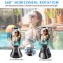 Upgraded 2020 Newest All-in-one Selfie Video Smart Shooting Camera Automatically Face Object Tracking 360°Horizontal Rotation Phone Holder Mount, Compatible with iPhone Android Cell Phone