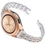 Joyozy Women Girls Rhinestones Bands Compatible with Samsung Galaxy Watch3 (41mm)/Galaxy Watch 42mm/Active(40mm)/Active2(40mm)(44mm)/Garmin Vivoactive 3/3 Music/Garmin Forerunner 245/645 Music, 20mm Quick Release Strap Stylish Bracelet for Samsung Gear S4