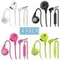Headphones Heavy Bass Stereo Earphones Earbuds Noise Isolating Tangle Free Headsets CBGGQ in Ear Headphones with Remote & Microphone,for iOS and Android,Laptops,Gaming(Black+White+Pink+Green 4 Pack) Headphones Heavy Bass Stereo Earphones Earbuds Noise Isolating Tangle Free Headsets CBGGQ in Ear Headphones with Remote & Microphone,for iOS and Android,Laptops,Gaming(Black+White+Pink+Green 4 Pack)