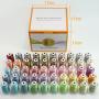 New brothread 50 Colors Variegated Polyester Embroidery Machine Thread Kit 500M (550Y) Each Spool for Brother Janome Babylock Singer Pfaff Bernina Husqvaran Embroidery and Sewing Machines