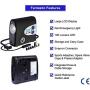 P.I. AUTO STORE Premium Air Compressor Tire Inflator for Automobiles and Bikes. Portable 12V DC Electric Car Tire Pump, Auto Shut Off, Digital Pressure Gauge, LED Light. New improved version