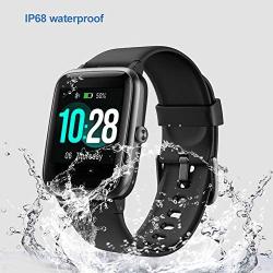 YAMAY Smart Watch Fitness Tracker Watches for Men Women, Fitness Watch Heart Rate Monitor IP68 Waterproof Digital Watch with Step Calories Sleep Tracker, Smartwatch Compatible iPhone Android Phones