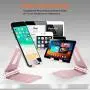 Adjustable Cell Phone Stand, Multi-Angle Tablet Stand Desk Cell Phone Holder with Anti-Slip Base and Convenient Charging Port Universal Aluminum Stand for All Smartphones and Tablets - Rose Gold Adjustable Cell Phone Stand, Multi-Angle Tablet Stand Desk Cell Phone Holder with Anti-Slip Base and Convenient Charging Port Universal Aluminum Stand for All Smartphones and Tablets - Rose Gold