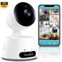 SereneLife Indoor Wireless IP Camera-HD 720p Network Security Surveillance Home Monitoring w/ Motion Detection, Night Vision,PTZ,2 Way Audio, iPhone Android Mobile App-PC WiFi Access- IPCAMHD30,White