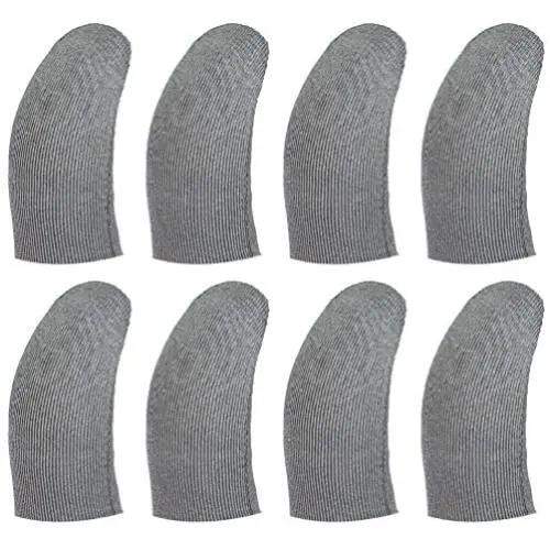 Mobile Game Controller Finger Sleeves 8 Pack, Silver Fiber 0.01"(0.5mm) Ultra-Thin Touch Screen Finger Cot Breathable Anti-Sweat Cell Phone Finger Covers for PUBG/Call of Duty for iPhone Android Mobile Game Controller Finger Sleeves 8 Pack, Silver Fiber 0.01"(0.5mm) Ultra-Thin Touch Screen Finger Cot Breathable Anti-Sweat Cell Phone Finger Covers for PUBG/Call of Duty for iPhone Android