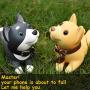 Cute Puppy Dog Desk Cell Phone Stand Holder Cartoon Smartphone Holder Bracket Ornament for Desk,Husky