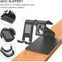 Apple Watch Stand, OMOTON 2 in 1 Universal Desktop Stand Holder for iPhone and Apple Watch Series 5/4/3/2/1 (Both 38mm/40mm/42mm/44mm) (Black) Apple Watch Stand, OMOTON 2 in 1 Universal Desktop Stand Holder for iPhone and Apple Watch Series 5/4/3/2/1 (Both 38mm/40mm/42mm/44mm) (Black)
