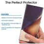 amFilm Ultra Glass Screen Protector for Galaxy Note 20 Ultra, (2 Pack) UV Gel Application, Tempered Glass, Compatible with UltraSonic FingerPrint Scanner for Galaxy Note 20 Ultra (2020)