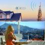 Cell Phone Signal Booster for Home and Office - Band 66 & Band 4 (1700/2100Mhz) Mobile Cellular Repeater Boosts 4G Data and Volte for Multiple Users Up to 2,000Sq Ft. With High Gain Whip/Yagi Antennas