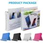 Listar Cell Phone Stand for Desk Foldable, Desk Phone Holder Stand for Office Kitchen Travel, Mobile Phone Stand for iPhone Stand Phone Dock Cradle Compatible with iPad Switch, All Smartphone (White)