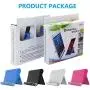 Listar Cell Phone Stand for Desk Foldable, Desk Phone Holder Stand for Office Kitchen Travel, Mobile Phone Stand for iPhone Stand Phone Dock Cradle Compatible with iPad Switch, All Smartphone (Blue)