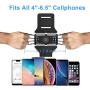 VUP Running Armband for iPhone 11 Pro Max X XR XS 8 7 6 6s Plus,Galaxy S10 S9 S8 Plus, Note 9/8/5/4,Google Pixel 3/2 XL,360°Rotatable with Key Holder Phone Armband for Hiking Biking Walking（Black)
