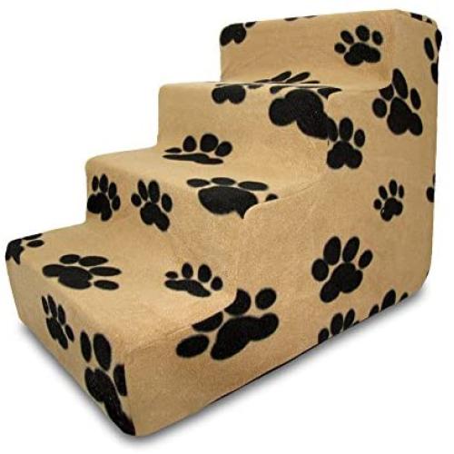 USA Made Pet Steps/Stairs with CertiPUR-US Certified Foam for Dogs & Cats by Best Pet Supplies