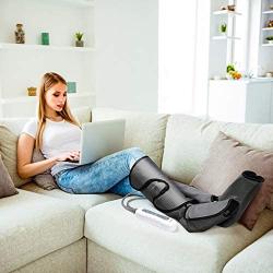 Foot and Leg Massager for Circulation and Relaxation, Rechargable Leg Massagers for Foot Calf and Leg with Hand-held Controller 4 Modes 3 Intensities, Best Gifts for Men/Women/Mother/Father/Family