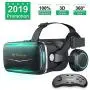 Pansonite Vr Headset with Remote Controller[New Version], 3D Glasses Virtual Reality Headset for VR Games & 3D Movies, Eye Care System for iPhone and Android Smartphones