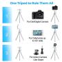 Phone Tripod, UBeesize 12 Inch Flexible Cell Phone Tripod Stand Holder with Wireless Remote Shutter & Universal Phone Mount, Compatible with iPhone/Android/DSLR/GoPro Camera, White