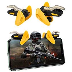 Newseego Mobile Game Controllers, [Upgraded Version] Phone Trigger Key Mobile Shooter Sensitive Aim & Fire Buttons Joystick for Knives Out/Rules of Survival L1R1 for iOS Android Phone