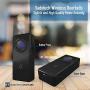 Wireless Doorbell by SadoTech – Waterproof Door Bells & Chimes Wireless Kit, 1000-ft Range,52 Door Bell Chimes, 4 Volume Levels with LED, Wireless Doorbells w/ 2 Receiver & 2 Button, Crosspoint, Black