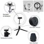 Ring Light, 10 Selfie Ring Light with Adjustable Tripod Stand, LED Makeup Light with Flexible Phone Holder for Live Streaming, YouTube Video, Photography, 3 Light Modes and 10 Brightness Levels Ring Light, 10 Selfie Ring Light with Adjustable Tripod Stand, LED Makeup Light with Flexible Phone Holder for Live Streaming, YouTube Video, Photography, 3 Light Modes and 10 Brightness Levels