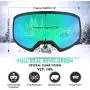 JetBlaze Ski Goggles, OTG Anti-Fog Snow Goggles, UV Protection Spherical Snowboard Goggles for Men Women Youth Adult JetBlaze Ski Goggles, OTG Anti-Fog Snow Goggles, UV Protection Spherical Snowboard Goggles for Men Women Youth Adult