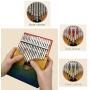 Auland Kalimba Thumb Piano 17 Keys Colorful Musical Instruments with Tuning Hammer, Gifts for Kids, Adults, Beginners