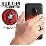 Samsung Galaxy S9 Case - eSamcore Ring Holder Kickstand Cases + Dashboard Magnetic Phone Car Mount [RED]
