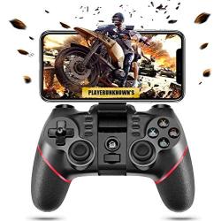 PTTPRY Wireless Bluetooth Android Game Controller Mobile Gaming Controller Gamepad Joystick Compatible for iOS/Android Phone/PC Windows/Smart TV/TV Box/ PS3（Does not Support iOS 13.4）