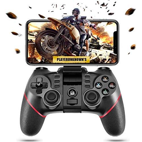 PTTPRY Wireless Bluetooth Android Game Controller Mobile Gaming Controller Gamepad Joystick Compatible for iOS/Android Phone/PC Windows/Smart TV/TV Box/ PS3（Does not Support iOS 13.4）