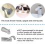IN HAND Handheld Shower Sprayer Rinser, No Installation Slip-on Dog & Cat Bathing Tool Pet Shower Attachment Hose for Shower and Sink, 7 Foot Hose-Stretch Fits Most Faucets